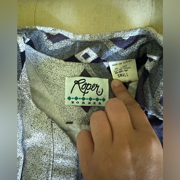 Western Roper Border Pearl Snap - Picture 4 of 6